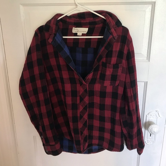 Half way button down flannel - Picture 1 of 1